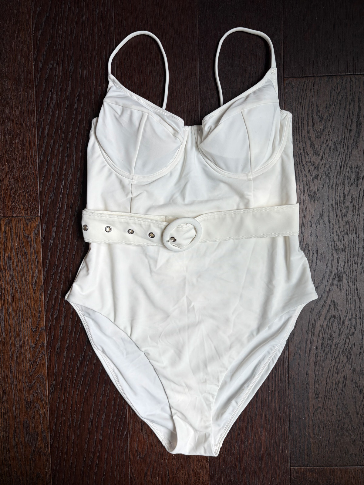 Nwot Simkhai Signature Noa Bustier One Piece Swimsuit (White) - Large
